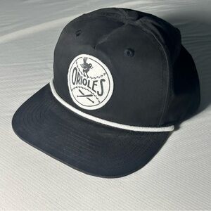 Black Orioles Retro Snapback Baseball Rope Hat